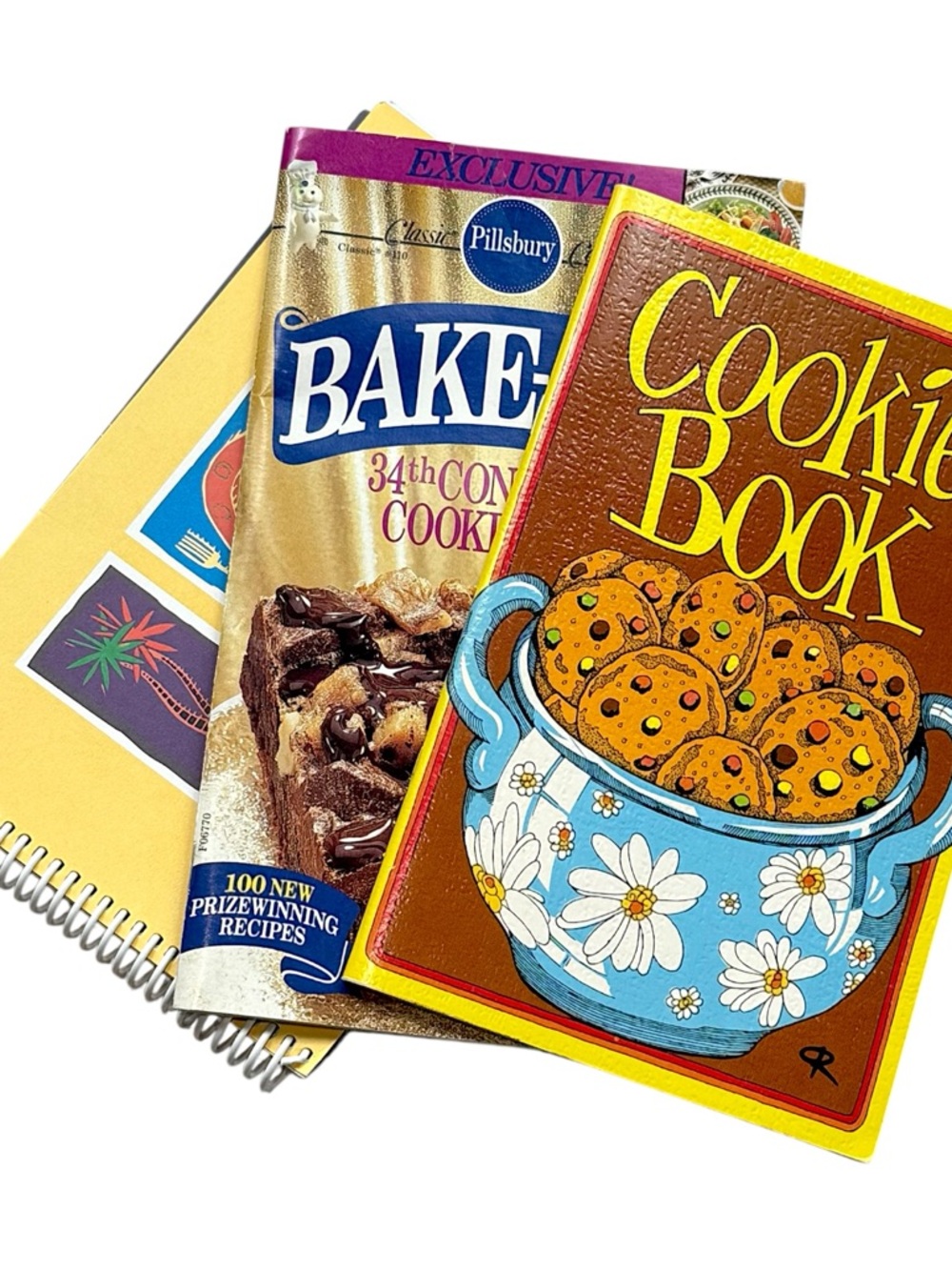 Pillsbury Bake Off 34th Cookbook 1990 + Cookie Book Irena Chalmers Set Bundle